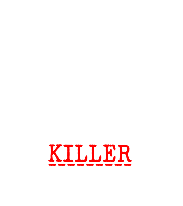psycho killer minta fehér pólón