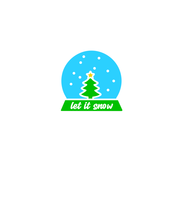 let it snow minta szürke pólón