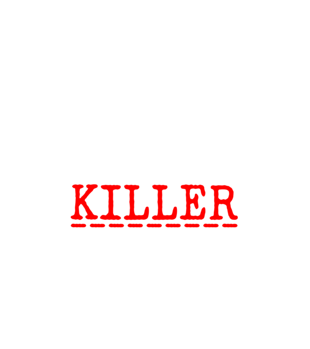 psycho killer minta fehér pólón