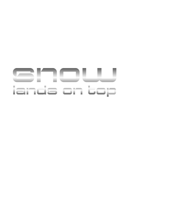 snow metal minta fekete pólón