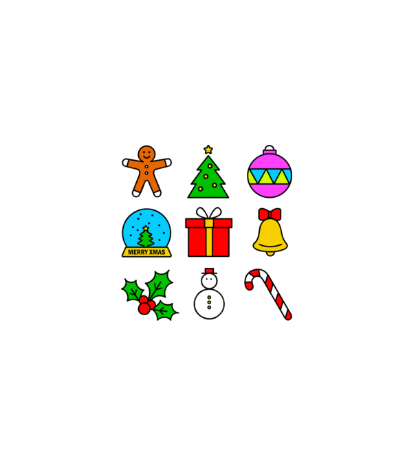 xmas color minta fekete pólón