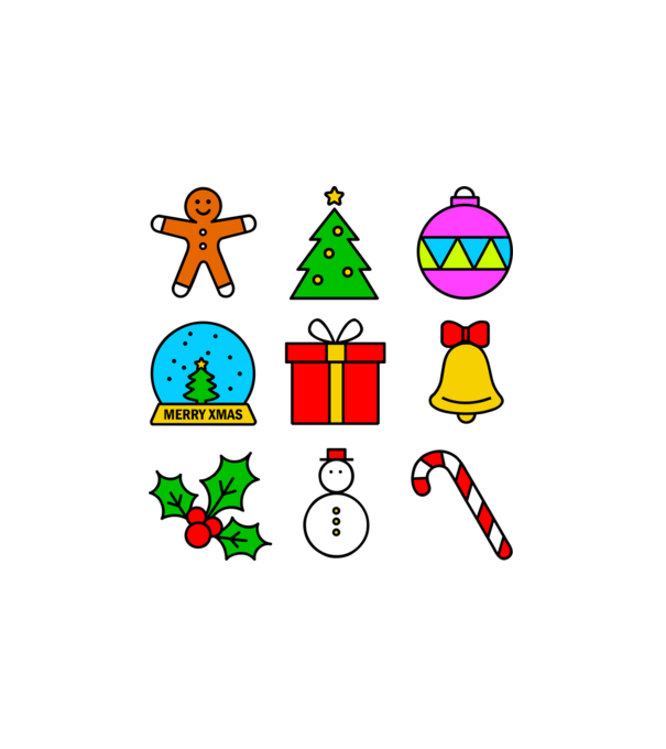 xmas color minta fehér pólón