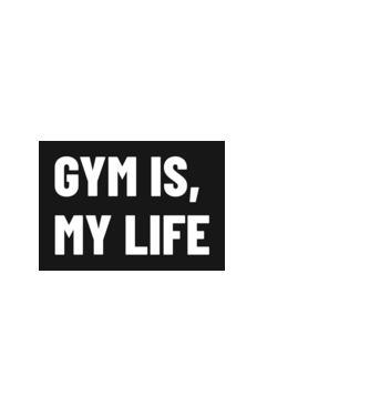Gym is my life- Az edzőterem az életem minta fehér pólón