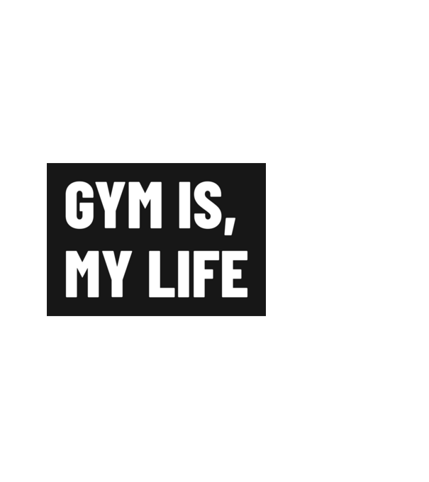 Gym is my life- Az edzőterem az életem minta világoskék pólón