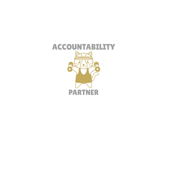 Accountability partner- Számonkérő edző társ minta fehér pólón