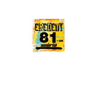 eredeti széria grunge graffiti 81-es. 81 éves minta fekete pólón