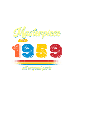 masterpiece all original parts since 1959, mesterdarab, etalon minta fekete pólón