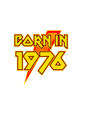 heavy metal born in 1976 minta sötétkék pólón