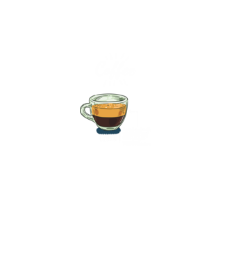 espresso kávé minta sötétszürke pólón