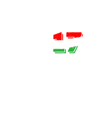 magyar trikolor, piros fehér zöld szám 17 minta neonsárga pólón
