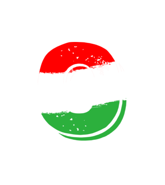 magyar trikolor, piros fehér zöld szám 0 minta fehér pólón