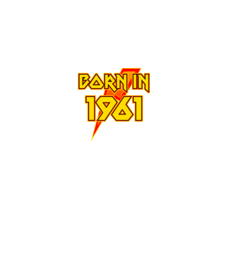 heavy metal born in 1961 minta fekete pólón