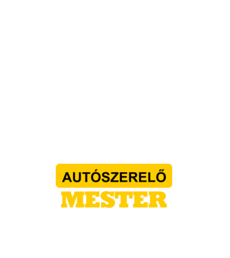 AUTÓSZERELŐ MESTER minta fehér pólón