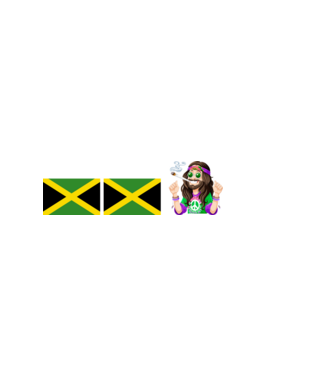 zászló zászló szív, Jamaica joint, fű  minta világos rózsaszín pólón