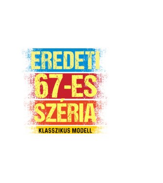 EREDEDI 67-ES SZÉRIA KLASSZKUS MODELL, RETRO SZÜLETÉSNAP minta sötétkék pólón