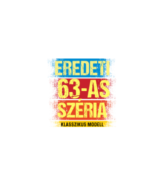 EREDEDI 63-AS SZÉRIA KLASSZKUS MODELL, RETRO SZÜLETÉSNAP minta fekete pólón