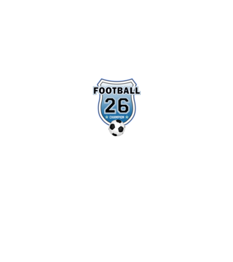 football champion focistás szülinapi embléma 26 éves minta fehér/piros pólón