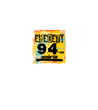 eredeti széria grunge graffiti 94-es, 1994 minta királykék pólón