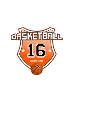 Basketball , kosárlabda mezszám. születésnap szülinapi logó 16 éves minta fehér pólón