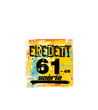 eredeti széria grunge graffiti 61-es. 61 éves minta fekete pólón
