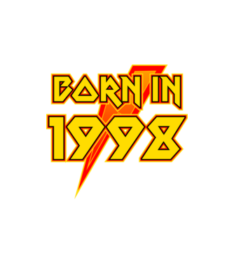 heavy metal born in 1998 minta homokszín pólón