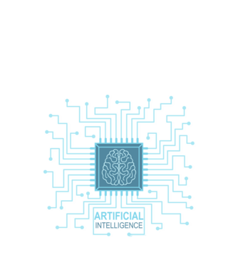 AI mesterséges intelligencia minta fekete pólón
