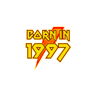heavy metal born in 1997 minta fekete pólón