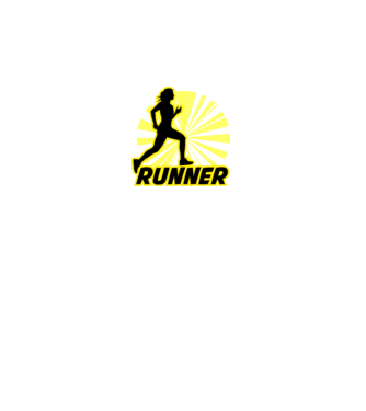 runner minta fekete pólón