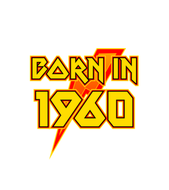 heavy metal born in 1960 minta fehér pólón