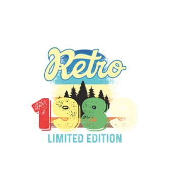 retro évszám, limited edition, 1989-ben születetteknek minta fehér pólón