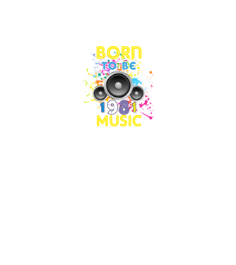 born to be music születésnapi DJ ,1981-ben született minta fekete pólón