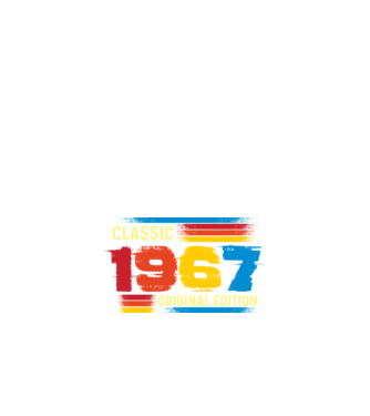 classic, original edition, retro, vintage évszám, születésnapi dátum, 1967 minta fehér pólón