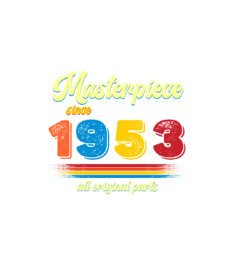 masterpiece all original parts since 1953, mesterdarab, etalon minta homokszín pólón