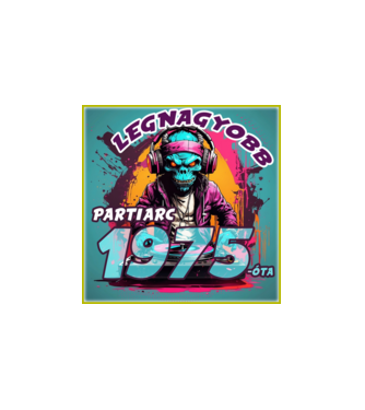 LEGNAGYOBB PARTIARC 1975 ÓTA minta fehér pólón