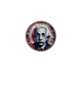Einstein portré minta fekete pólón