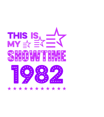 SHOWTIME SZÜLINAP 1982 minta fekete pólón