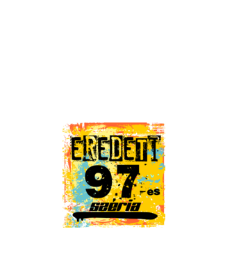eredeti széria grunge graffiti 97-es, 1997 minta fehér pólón