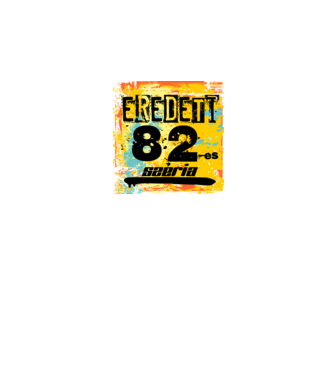 eredeti széria grunge graffiti 82-es, 1982 minta fekete pólón