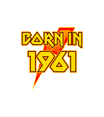 heavy metal born in 1961 minta homokszín pólón