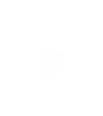 SZÜLETETT MAGYAR, ISTEN HAZA CSALÁD, SZÜLETETT 1991-BEN, MAGYAR CÍMER minta fehér pólón