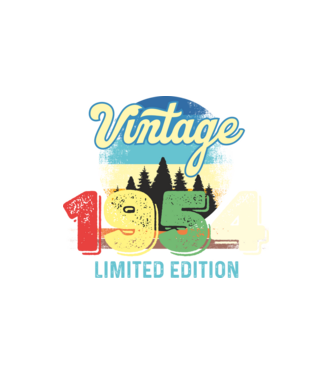 vintage évszám, limited edition, 1954-ben születetteknek minta fehér pólón