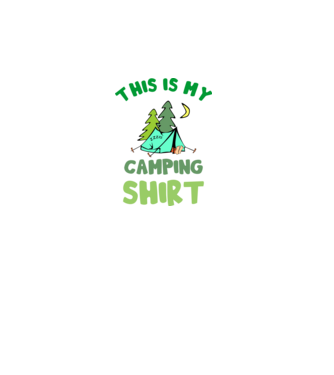 this is my camping shirt color minta fehér pólón