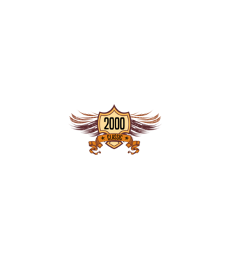 classic szülinapi embléma 2000 minta homokszín pólón