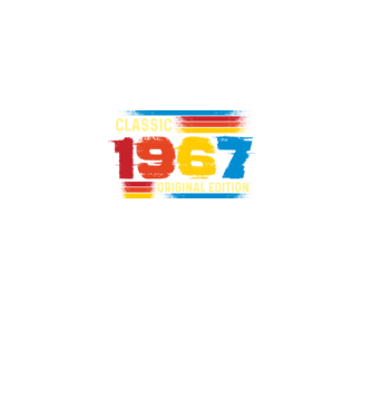 classic, original edition, retro, vintage évszám, születésnapi dátum, 1967 minta fekete pólón