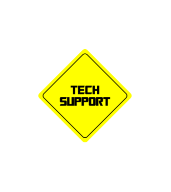 tech support minta fehér pólón