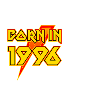 heavy metal born in 1996 minta fekete pólón
