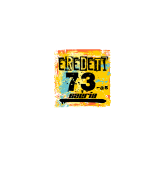 eredeti széria grunge graffiti 73-es. 73 éves minta fekete pólón