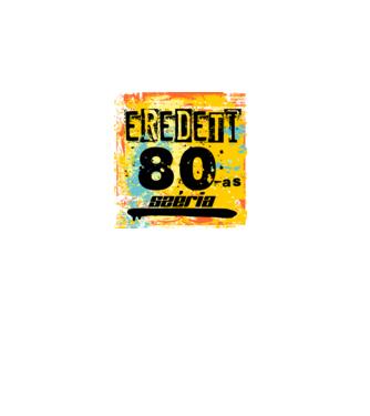 eredeti széria grunge graffiti 80-as. 80 éves minta fekete pólón