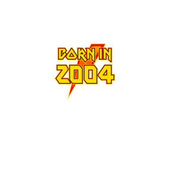heavy metal born in 2004 minta fekete pólón