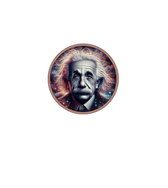 Einstein portré minta fekete pólón